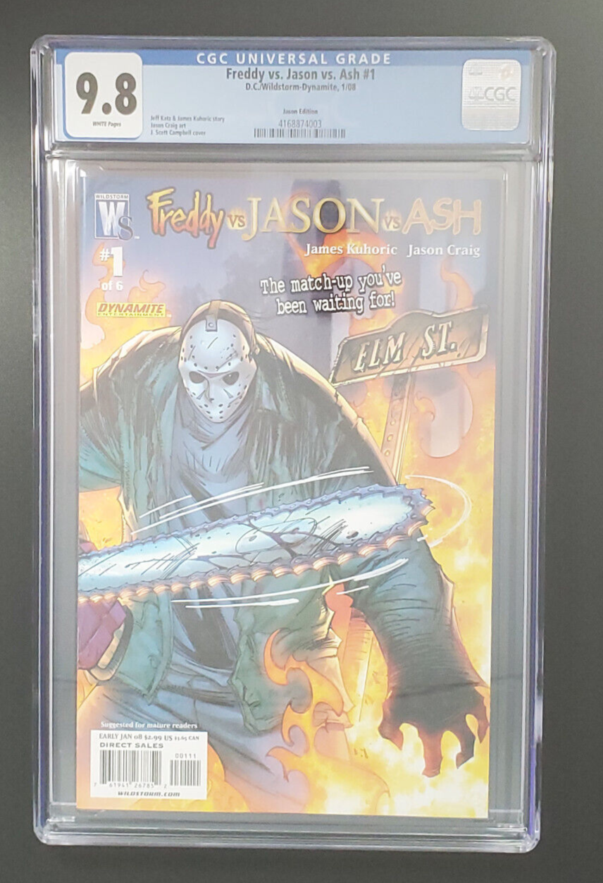 freddy vs jason vs ash #1 cgc