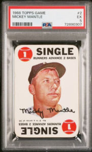 1968 Topps Game #2 Mickey Mantle PSA 5